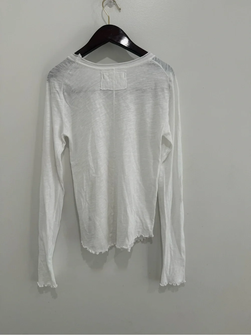 We the Free x Free People Be My Baby Long Sleeve Top in White New